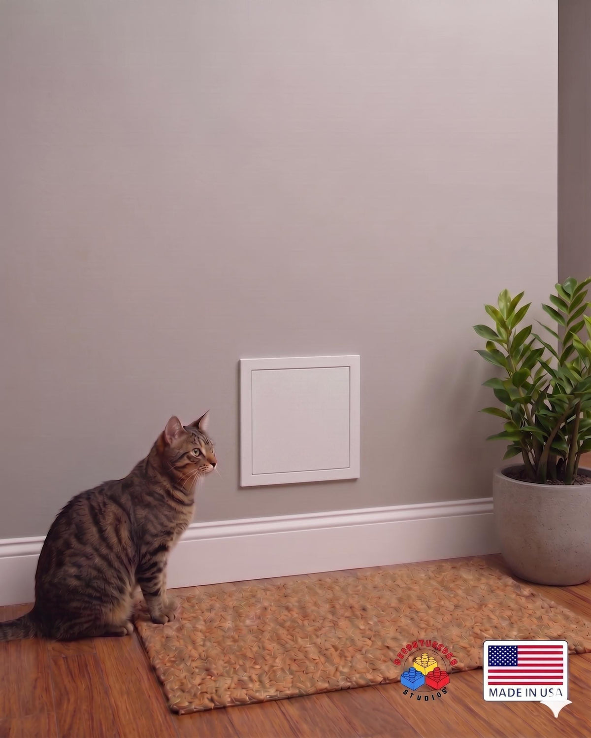 Square Pet Portal for Interior Walls | Modern Minimalist Pet Door