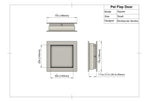 Square Pet Portal | Modern Minimalist Pet Door