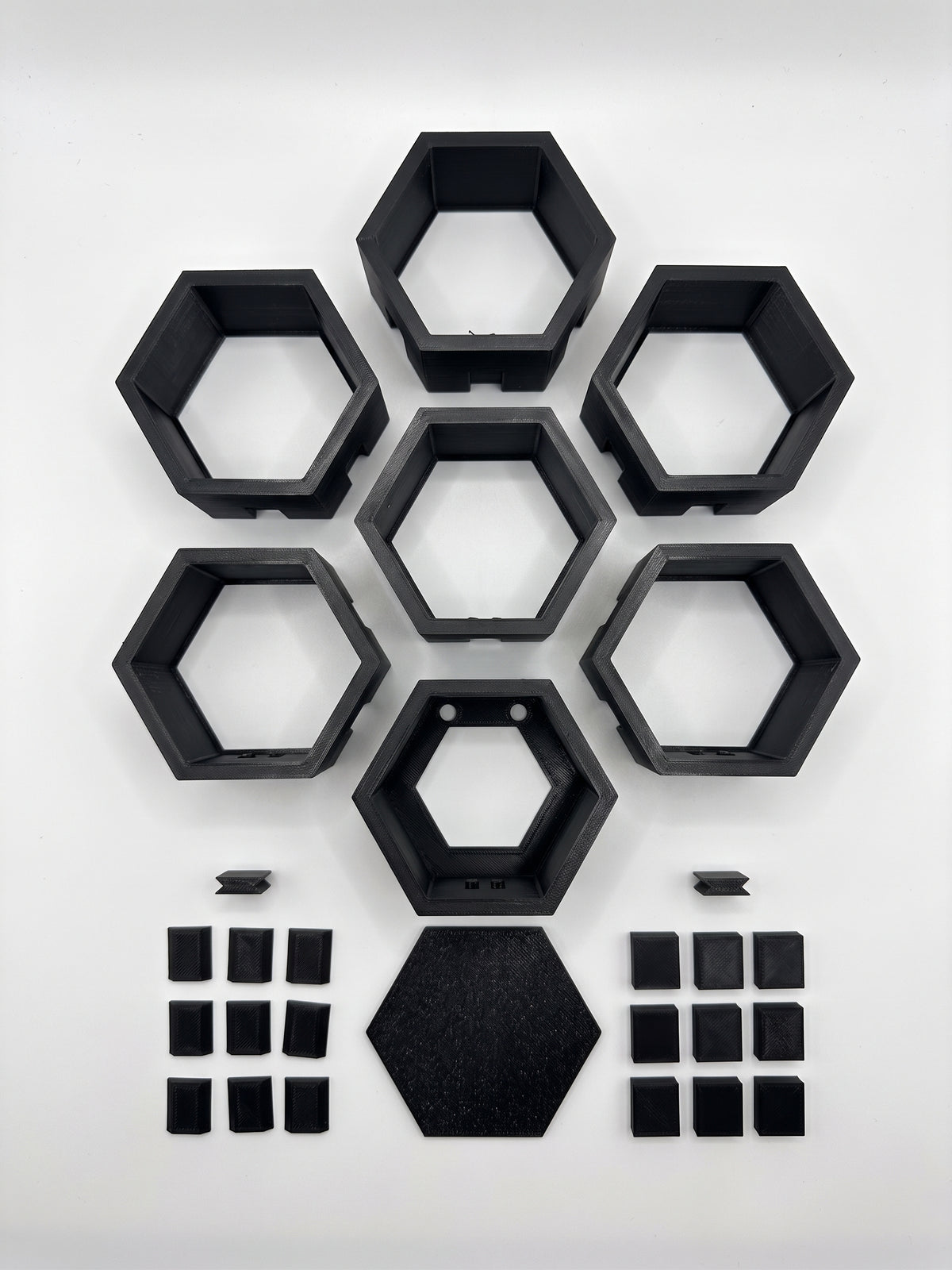 Modular Hexagon Wall Mount & Display Stand for Minifigures