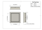 Square Pet Portal | Modern Minimalist Pet Door