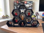 Modular Hexagon Wall Mount & Display Stand for Minifigures