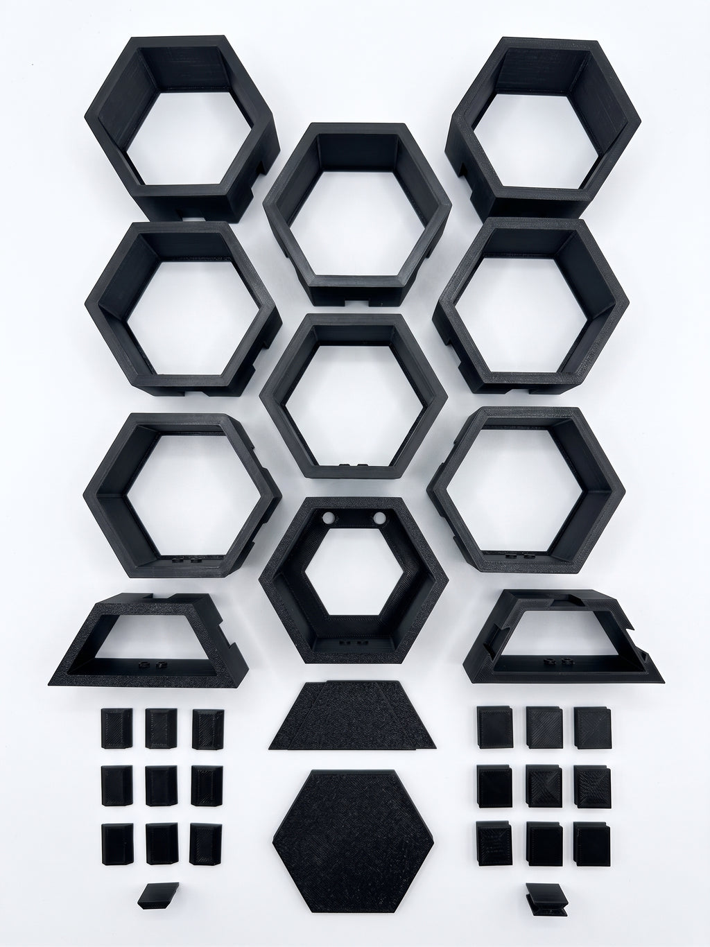 Modular Hexagon Wall Mount & Display Stand for Minifigures