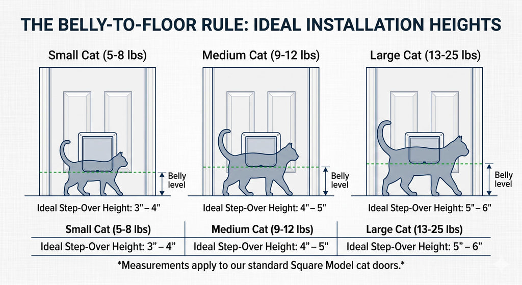 Square Pet Portal for Interior Walls | Modern Minimalist Pet Door