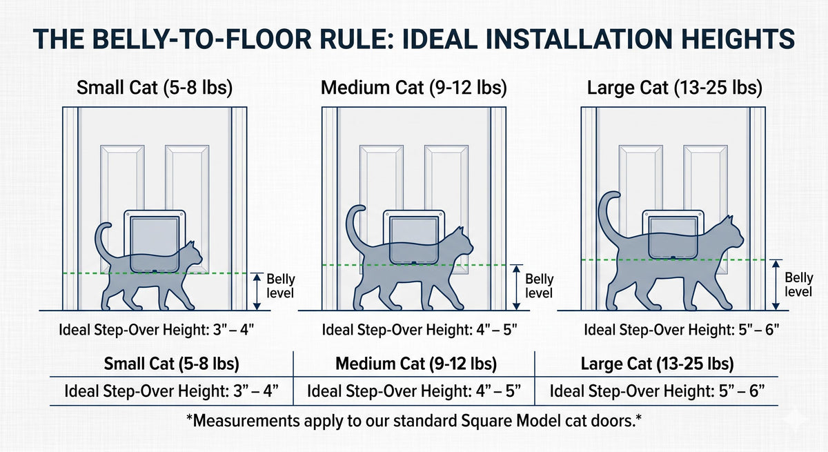 Square Pet Portal for Interior Walls | Modern Minimalist Pet Door