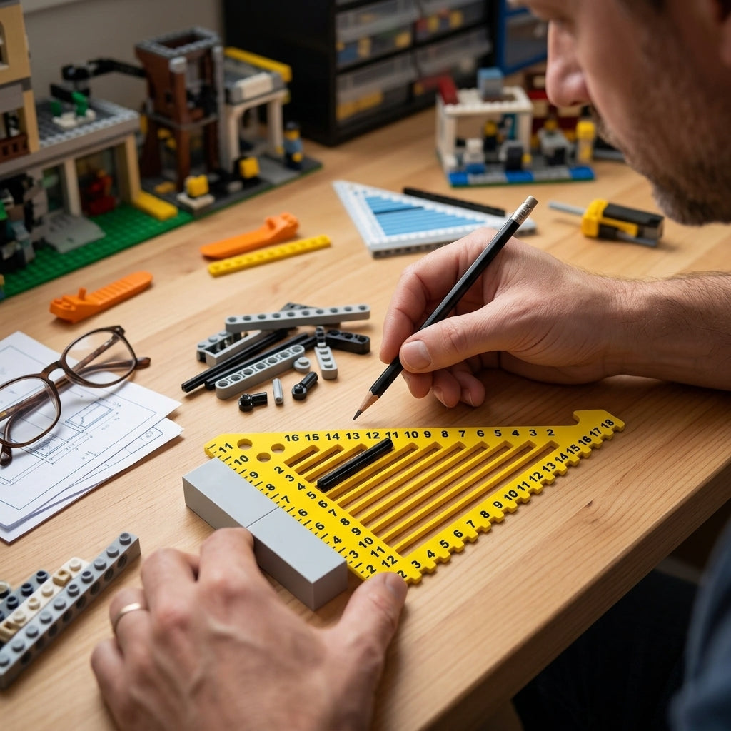 Brick Ruler – Stud, Plate and Brick Measurement Tool for Custom Builds & MOCs