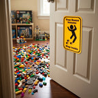 Funny Brick Humor Wall Sign - “Free Dance Lessons - Step Inside” - 3D Printed