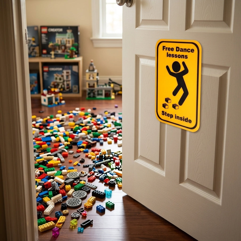 Funny Brick Humor Wall Sign - “Free Dance Lessons - Step Inside” - 3D Printed