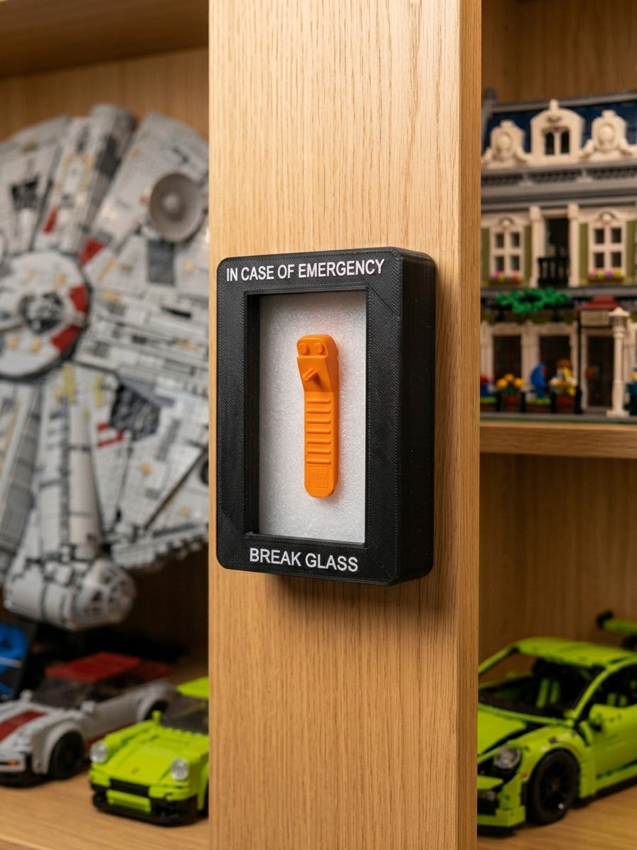 Emergency Brick Separator Box – Funny Builder Accessory & Display Piece - Ideal gift for AFOL