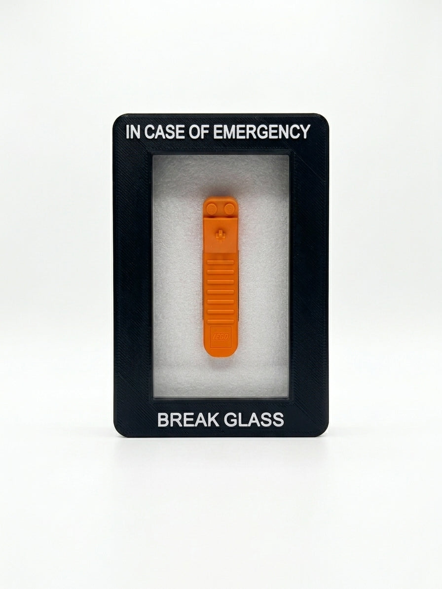 Emergency Brick Separator Box – Funny Builder Accessory & Display Piece - Ideal gift for AFOL