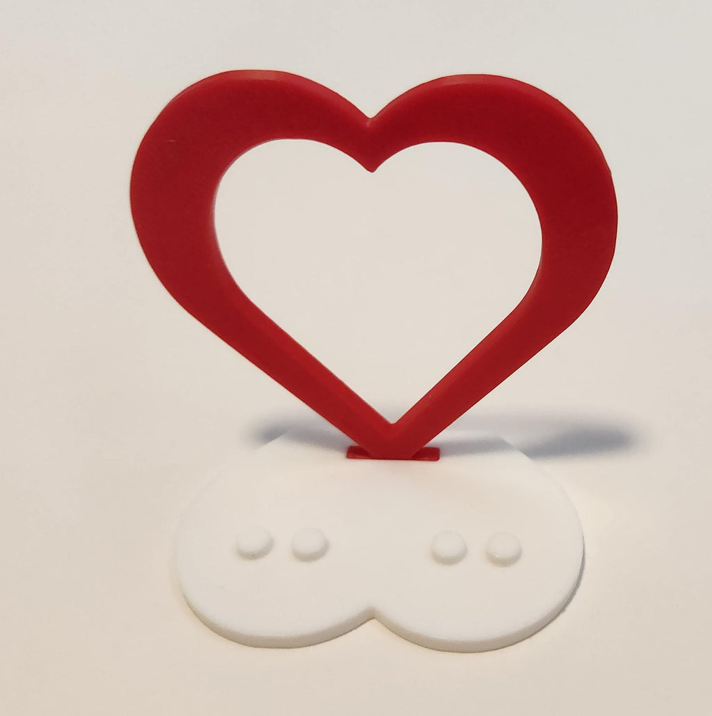 Heart‑Shaped Minifigure Stand
