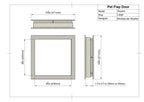 Square Pet Portal | Modern Minimalist Pet Door