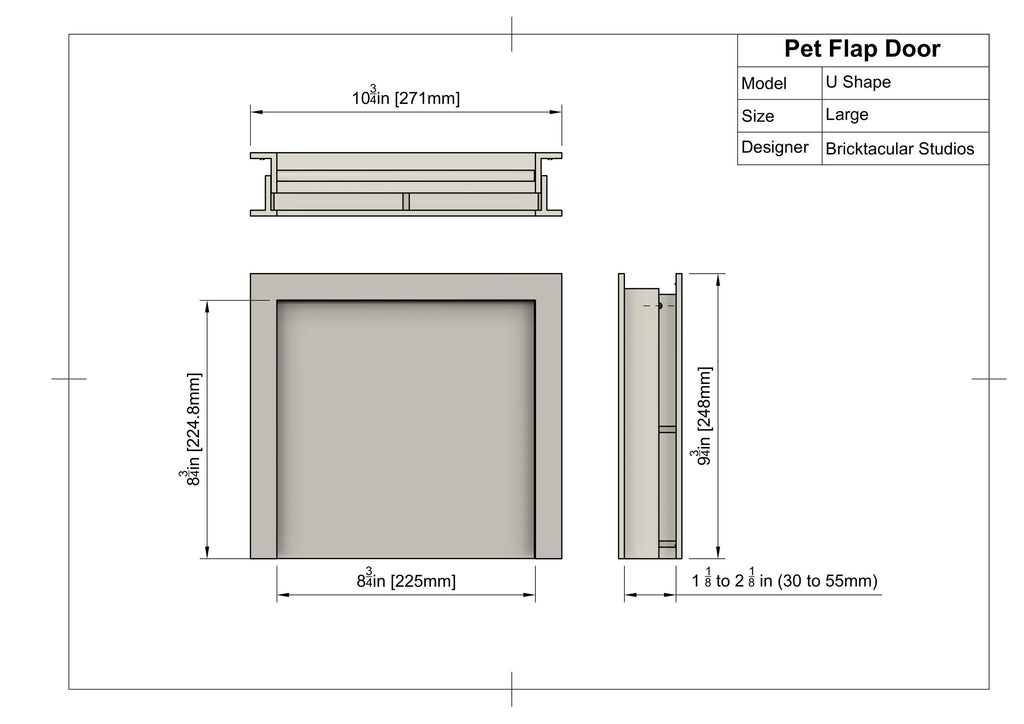U-Shaped Pet Portal | Modern Minimalist Pet Door