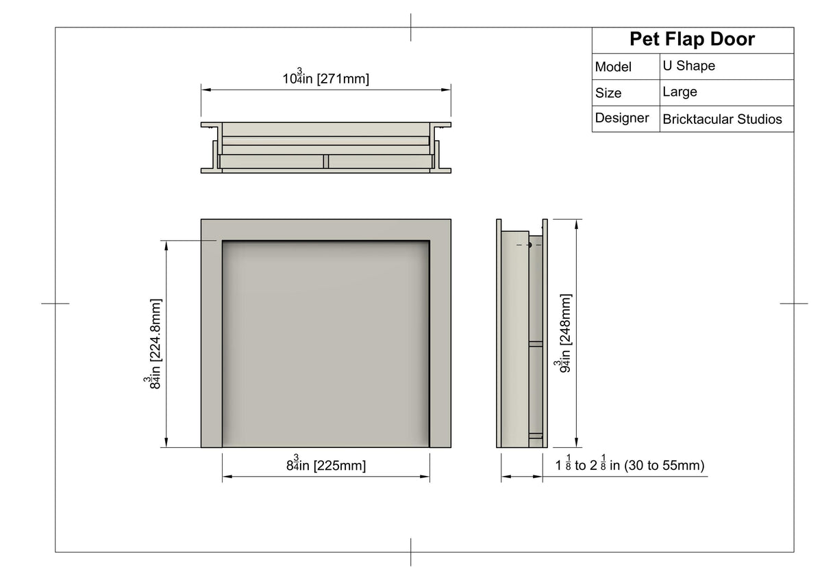 U-Shaped Pet Portal | Modern Minimalist Pet Door