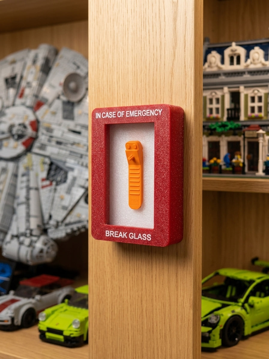 Emergency Brick Separator Box – Funny Builder Accessory & Display Piece - Ideal gift for AFOL