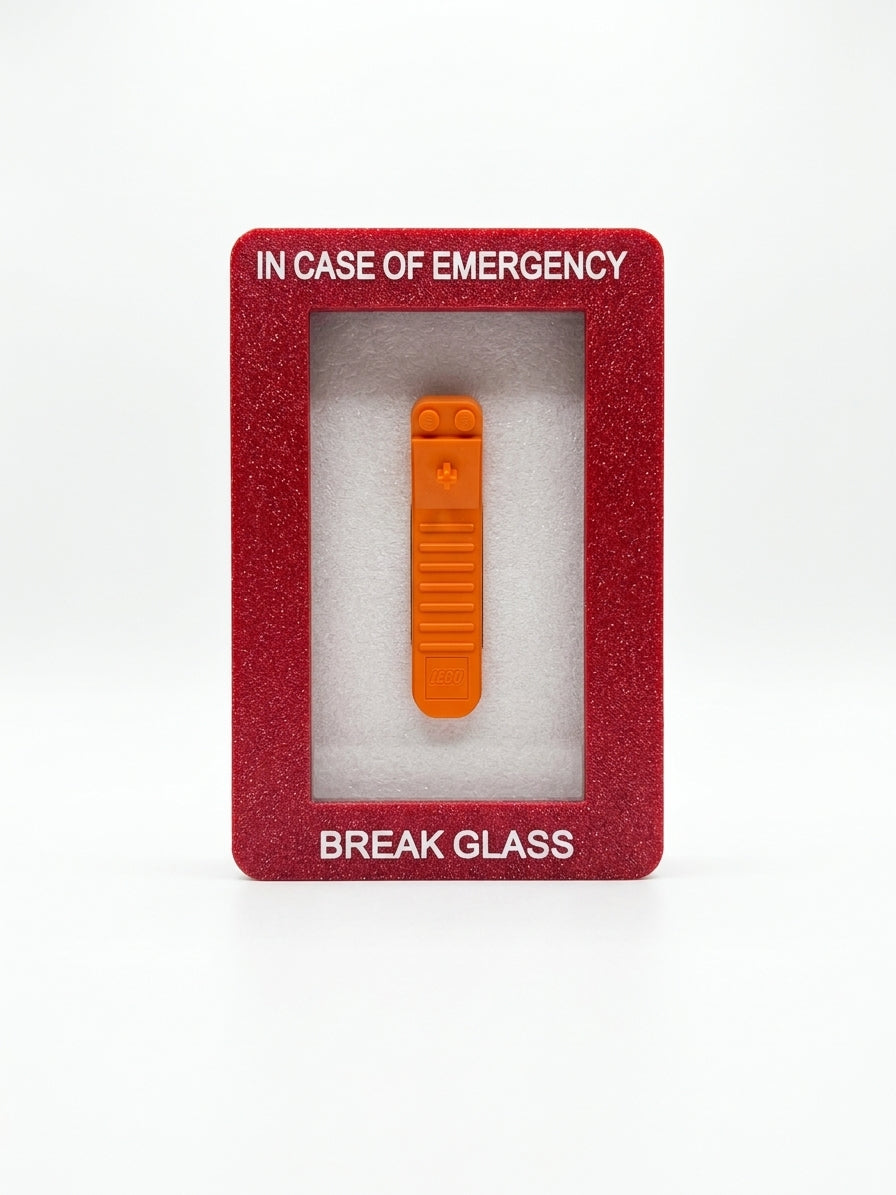 Emergency Brick Separator Box – Funny Builder Accessory & Display Piece - Ideal gift for AFOL