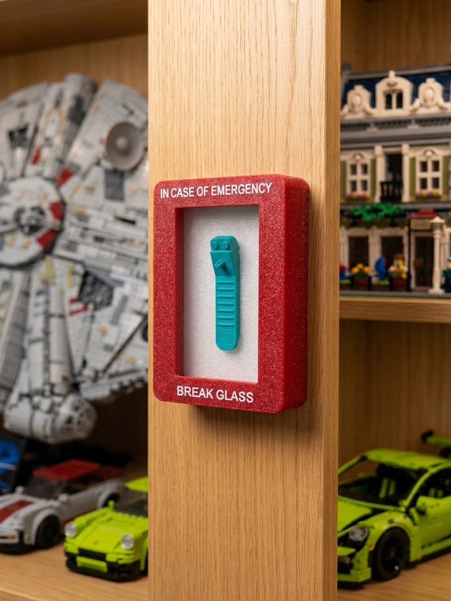 Emergency Brick Separator Box – Funny Builder Accessory & Display Piece - Ideal gift for AFOL